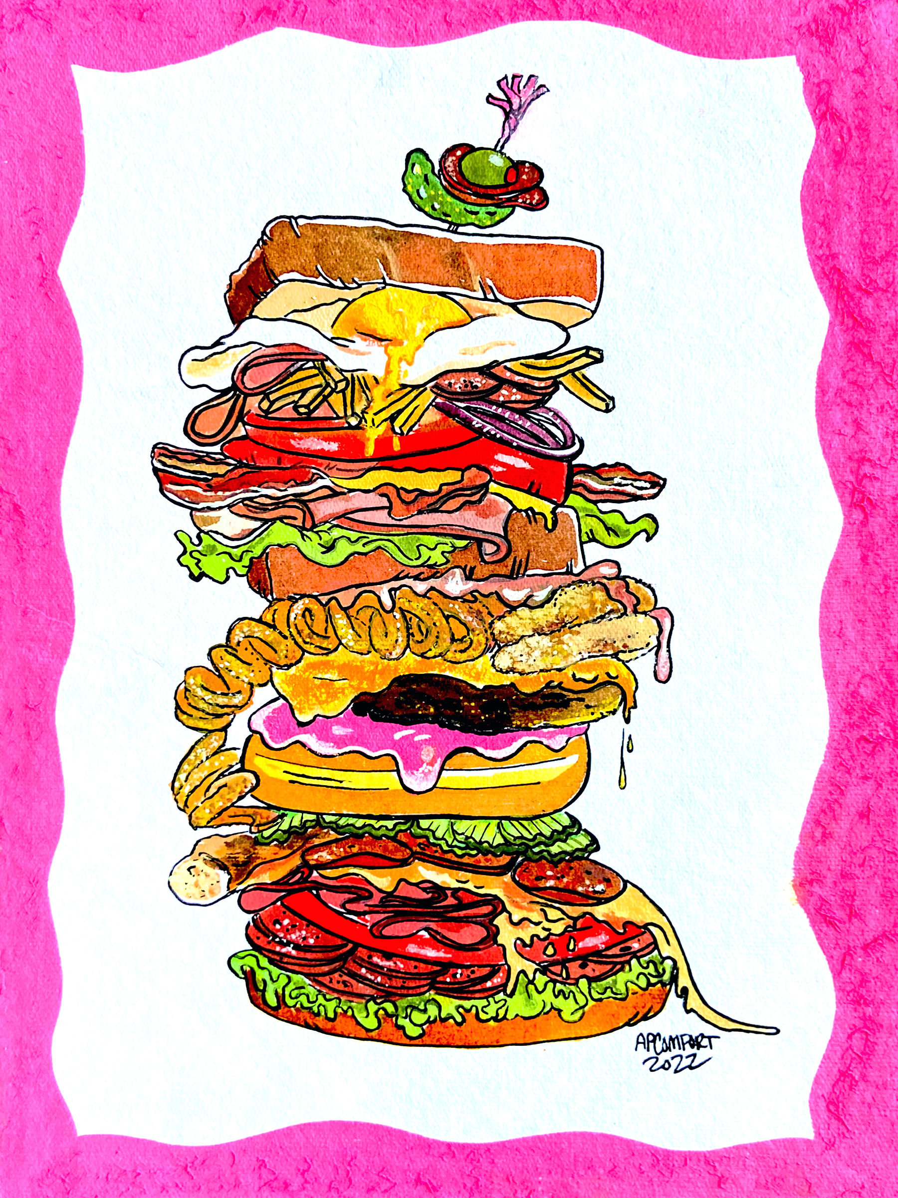 A Really Big Sandwich Print